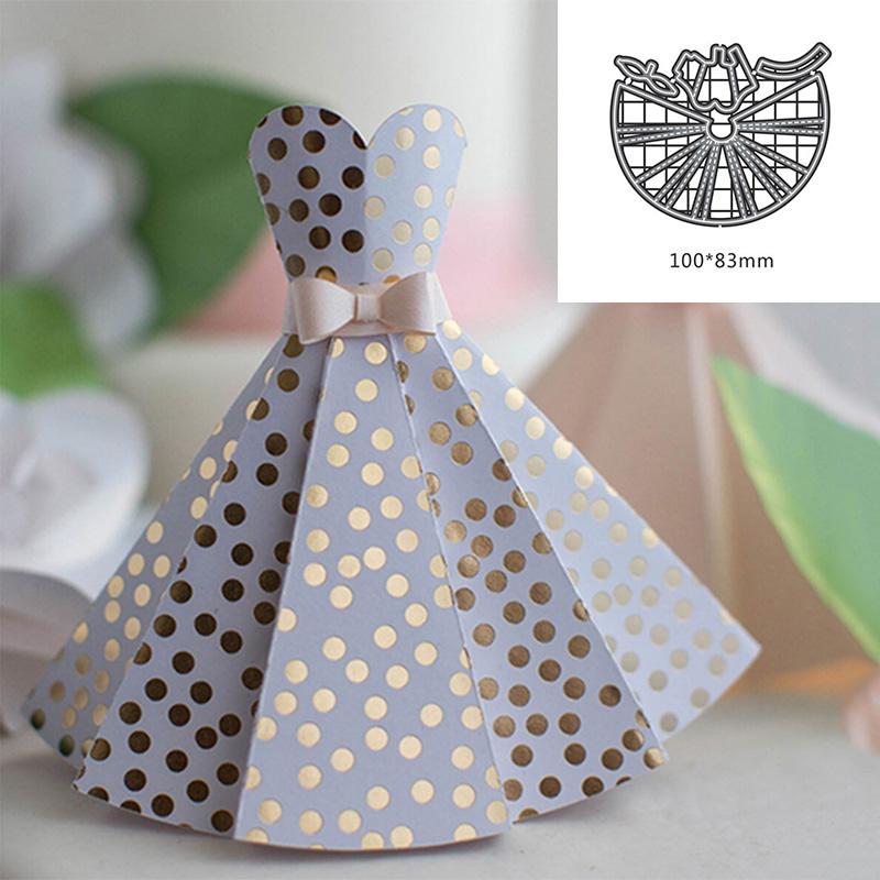 

Aidier Sector Платье Металлические штампы для резки Трафарет Скрапбукинг Тиснение Альбом Ремесло