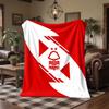 Coperta in Flanella con Stampa Calcio Nottingham Forest Morbida Calda Coperta da Divano Letto per Casa Ufficio Camera da Letto
