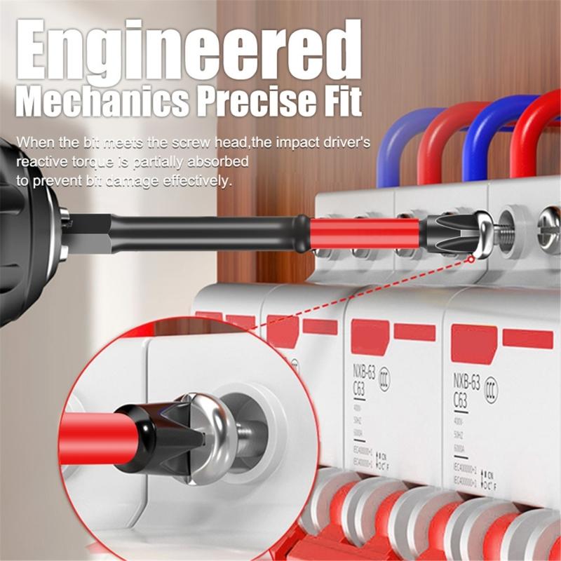 Magnetic Special Crossing Head Screwdriver Bit FPH2 for Electrician Screw Driver Bit Replacement 65mm/110mm/150mm