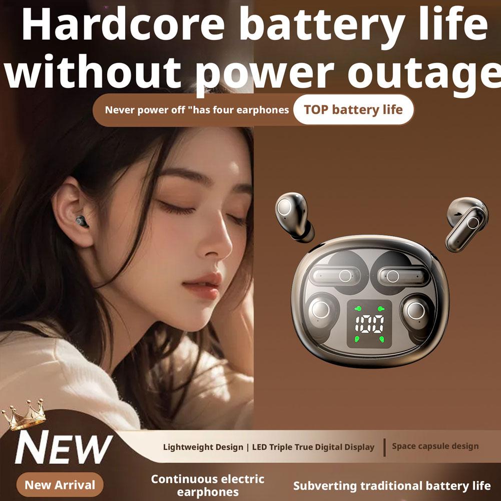 Mini Bluetooth Earbuds, Mini Sleep in-Ear Earbuds Wireless for Sports, Waterproof Dust Proof Mini Earbuds for Work and Sleep