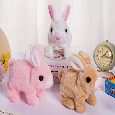 Smart Rabbit Doll Barking Decorative Birthday Gift Interesting Electronic Bunny Interactive Toy Kindergarten Supplies
