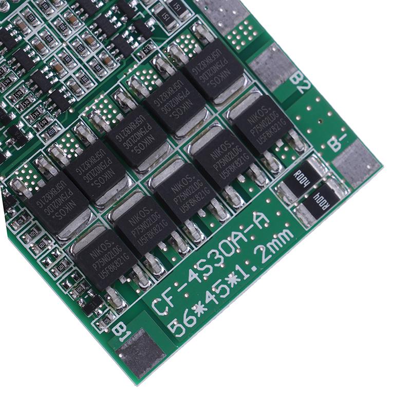 4S 14.8V 30A Bms Pcb Protection Board 18650 Li-Ion Battery Cell Balance
