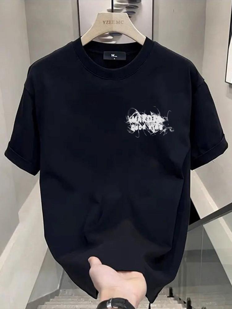2025 Summer New Fantastic Mens 100 Pure Cotton and Pure Colour of ColthesTShirt for Men Quick Drying Comfortable TShirt