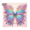 Home Wall Decoration Crafts Butterfly Faux Diamond Art Kit, Flower Peacock Hummingbird Pearl Stress Relief Activities 3D Sparkling Bead Painting Craft