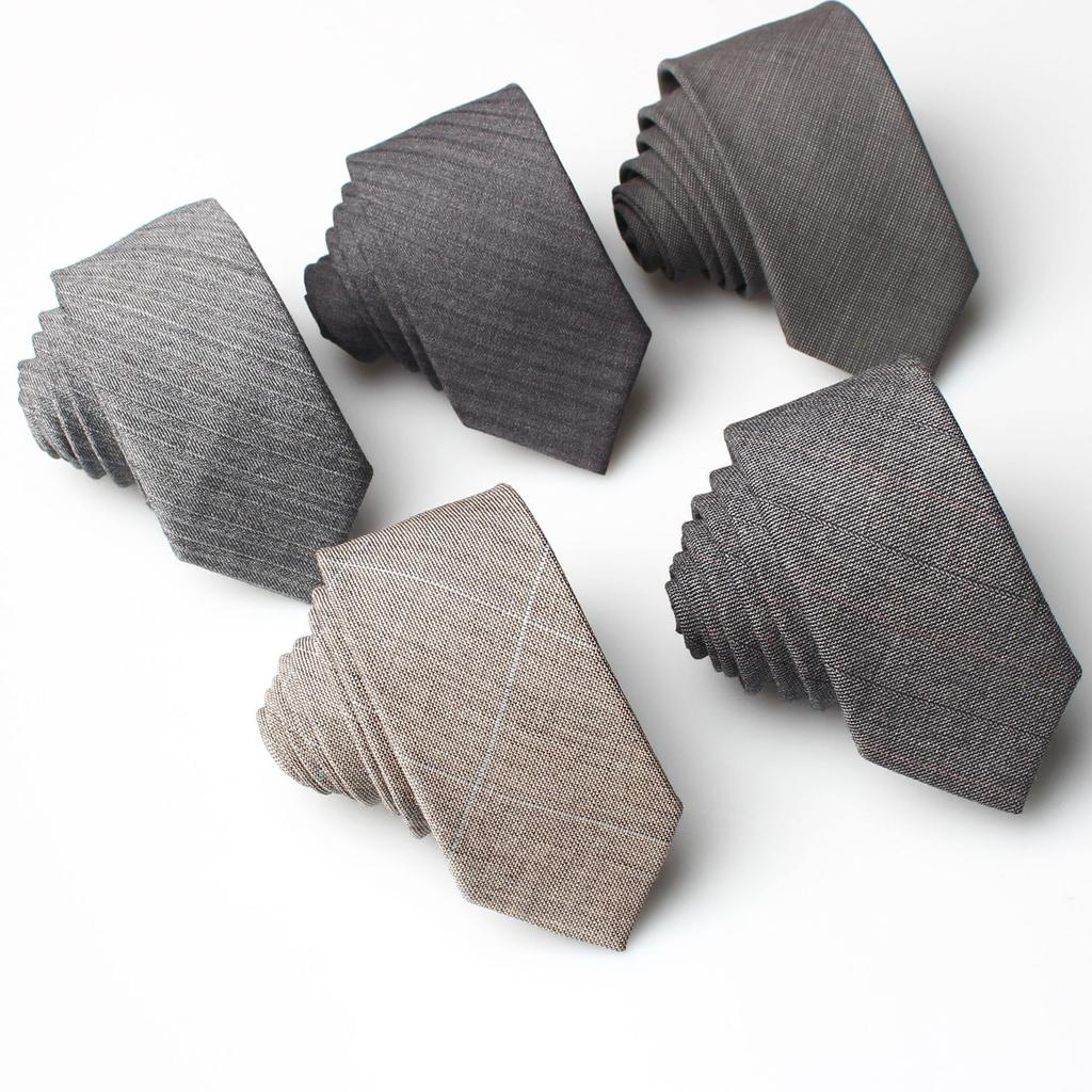 Men'S Business Dress Striped Wool Jacquard 5.5Cm Men'S Tie, Groom Best Man Suit Tie Men'S