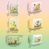 Micro Flower Building Blocks Mini Bricks Particles Eternal Life Flowers Home Decoration Assembling Puzzle Toy with Acrylic Cover