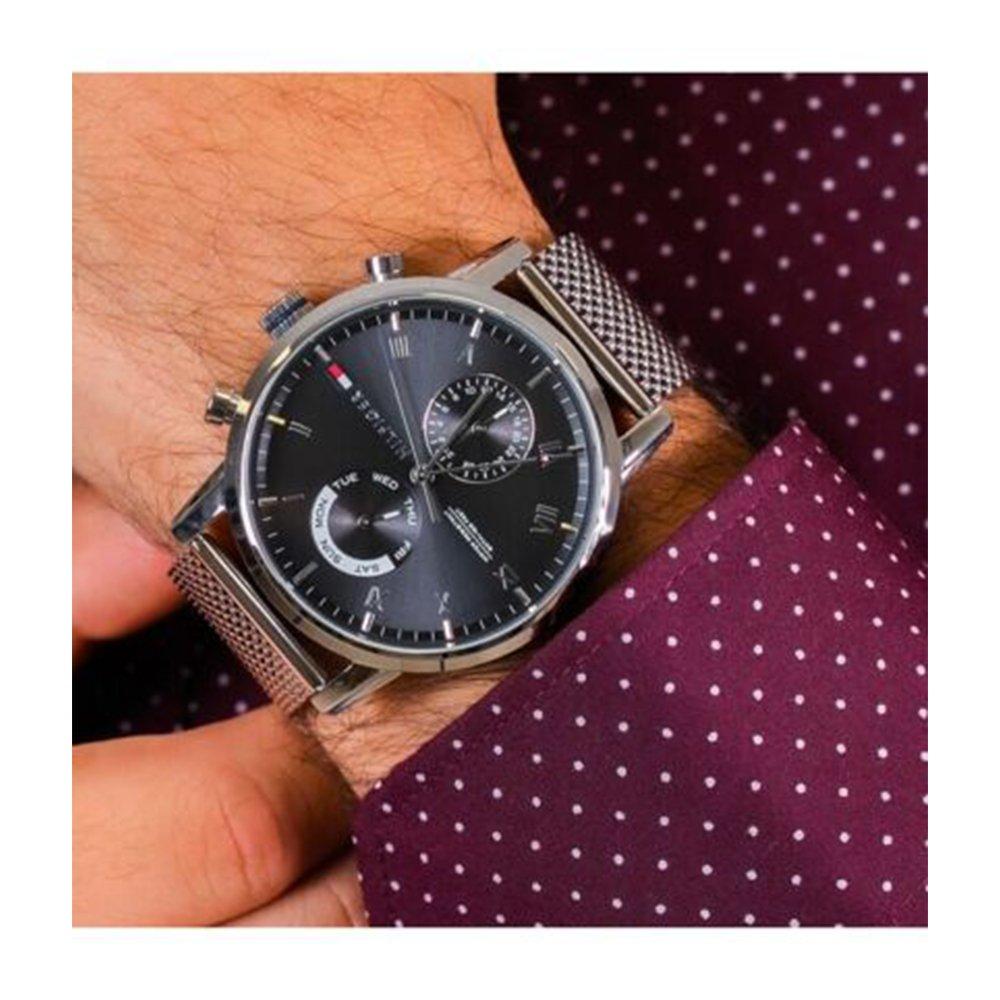 Tommy Hilfiger 1710402 Black Dial Kane Men's Watch