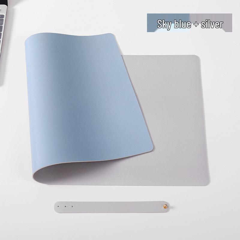 Leather Cartoon Mouse Pad with Logo Printing - Extra Large Double-Sided Desk Mat for Students