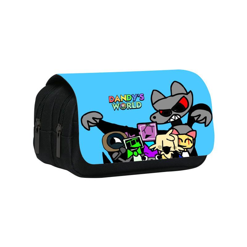 Dandys World Sunflower Design Nylon Pencil Case With Two Layers For School Use