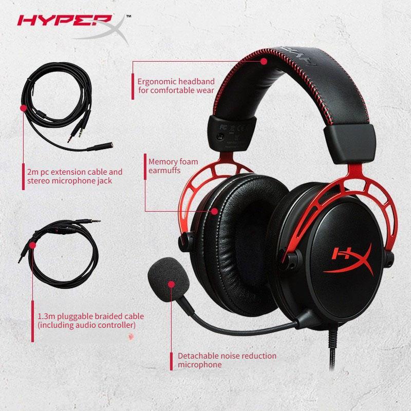 HyperX Alpha head-mounted wired gaming headset e-sports chicken