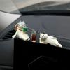 Gatti e Caffè Ornamenti da Cruscotto Auto Decorazione per Consolle Centrale Auto con Nastro Biadesivo Adesivo Accessori Interni Auto