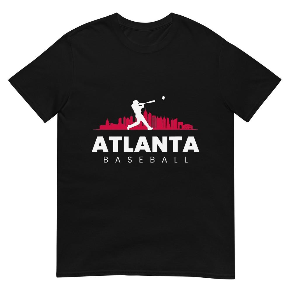 Atlanta Baseball Vintage Minimalistisch Retro Baseball-Liebhaber T-Shirt