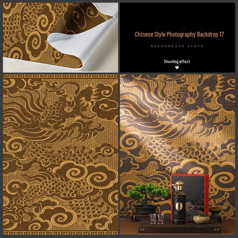 Large Chinese Retro Still Life Background Cloth for Photography