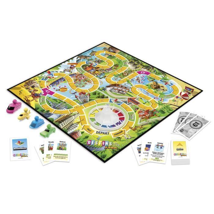 Jeu destins - hasbro gaming - le jeu de la vie junior - pour enfants - à partir de 5 ans
