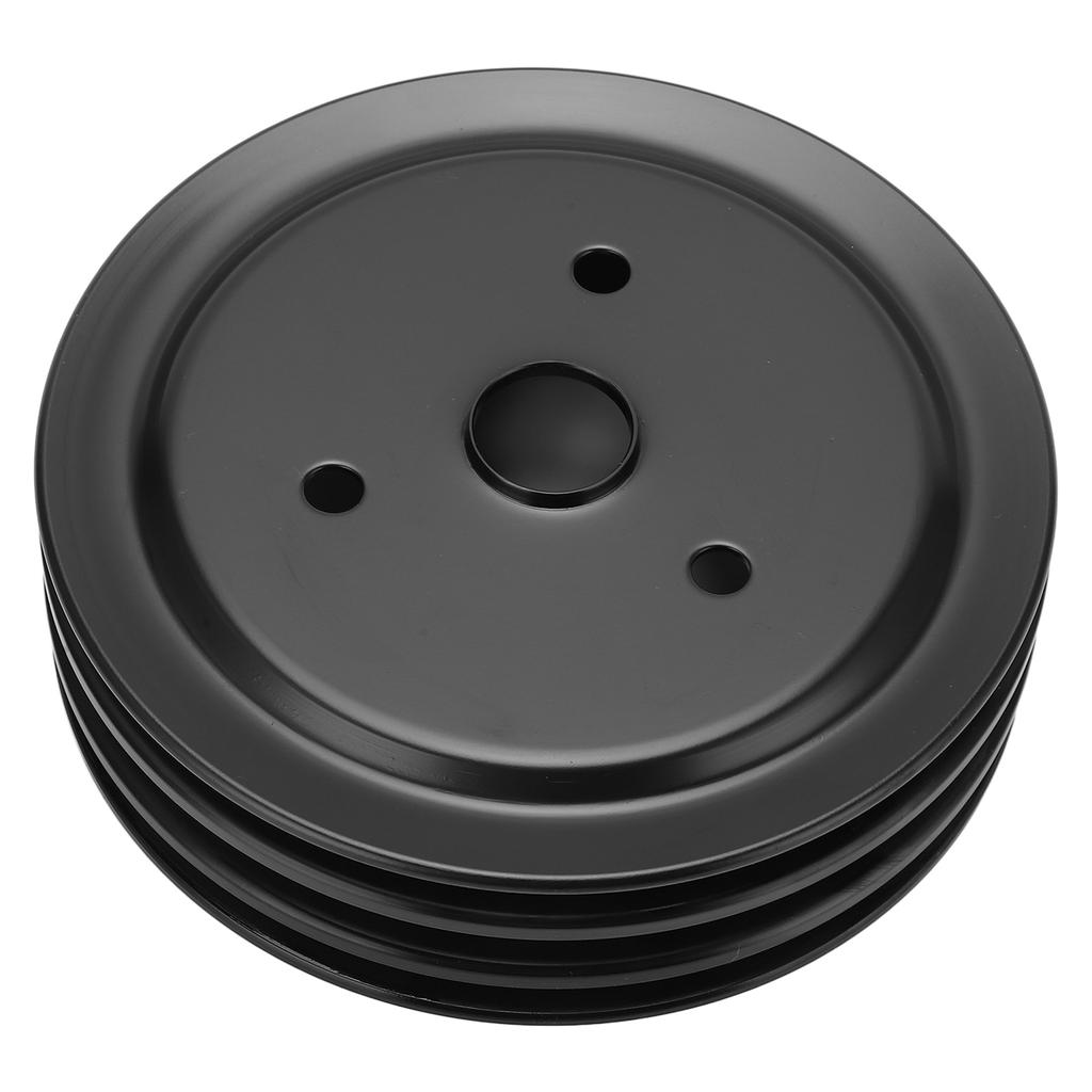 Metal Crankshaft Pulley Short Water Pump Pulley Replacement for Chevy SBC 262 350 400 Engine
