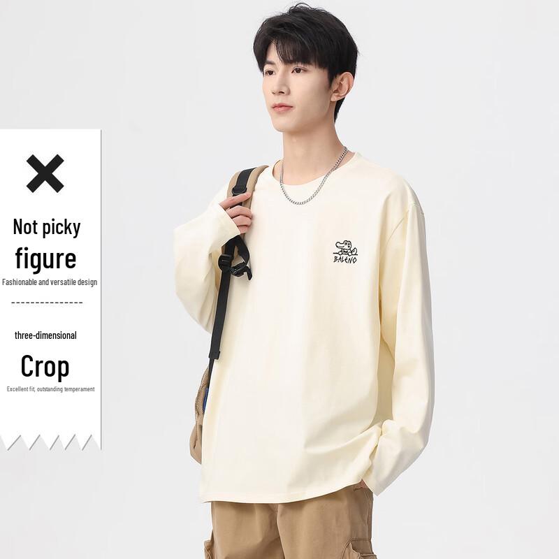 

Baleno Men s 100% Cotton Long Sleeve T-Shirt M