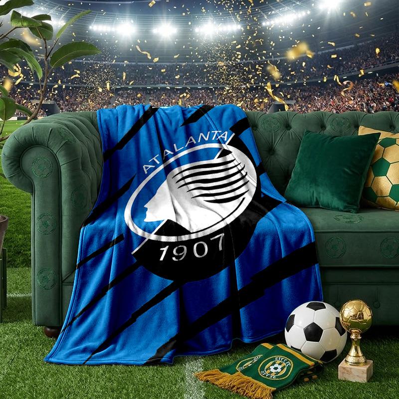 Football Atalanta Blanket Lightweight Ideal Bedding Blanket Perfect for Travel, Camping, Living Rooms, Offices, Sofas, Fan Christmas gift