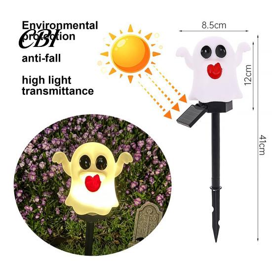 Solar Powered Path Lights Halloween Pumpkin Light, Ghost Garden Stake Waterproof Stakes LED Pathway Light for Yard Patio Lawn Decor Decorations
