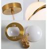 Nordic White Ball Bubble Pendant Lights Kitchen Living Room Restaurant Bedroom Gold Hanging Lamp Luminaires
