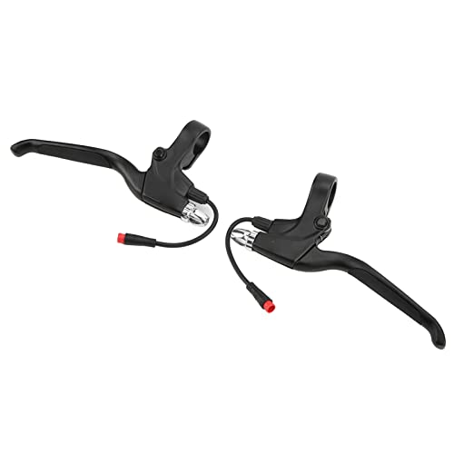 Pair of Aluminum Alloy Motorcycle Brake Levers with 2-Pin Waterproof Connectors for 10-Inch Electric Scooters