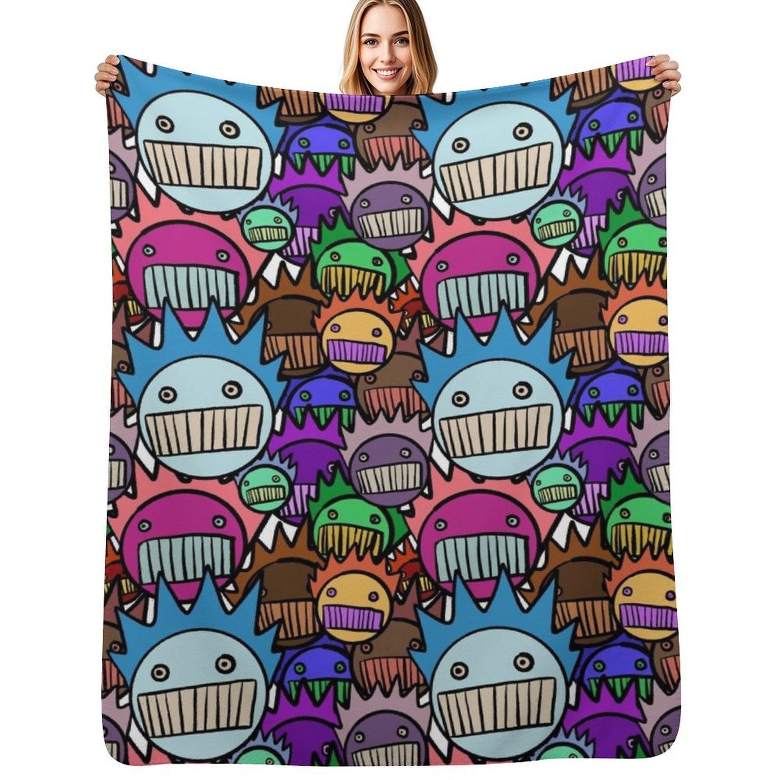 

Boognish rainbow Throw Blanket Warm Comfortable Blanket for Office Napping 102x76cm(40x30in)