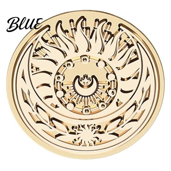 European Relief Seal Vintage Magic Themed Wax Stamp Head Solid Brass Exquisite Notebook Decoration Tool Engraved Sealing Head for Journal Envelope