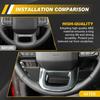 Steering Wheel Cover For Ford F150    2024 2025 Carbon Fiber Black K
