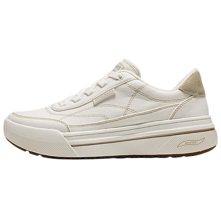 Skechers Street Womens Comfortable Durable Non-Slip Breathable Support Low-Top Canvas Shoes Women sneaker White 190100-WNT 35