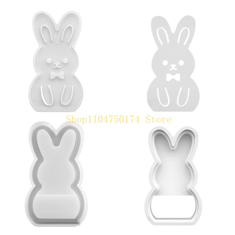 Nontoxic Hollow Rabbit Silicones Casting Mold For Artistic LED Ambients Lamp top sale