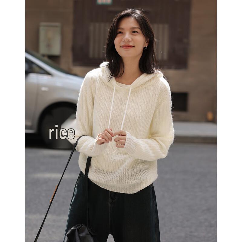 Demana Women's Hooded Knit Pullover Sweater