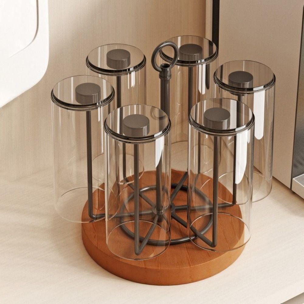Non-Slip Upside Down Cup Holder Large Capacity Glass Cup Storage Rack Mug Storage Rack Home