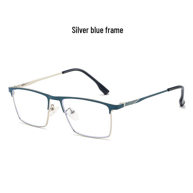 Men's Ultra-Light Blue Light Blocking Glasses with Color-Changing, Full-Frame Flat Lenses – Compatible with Migraine and Myopia Lenses.