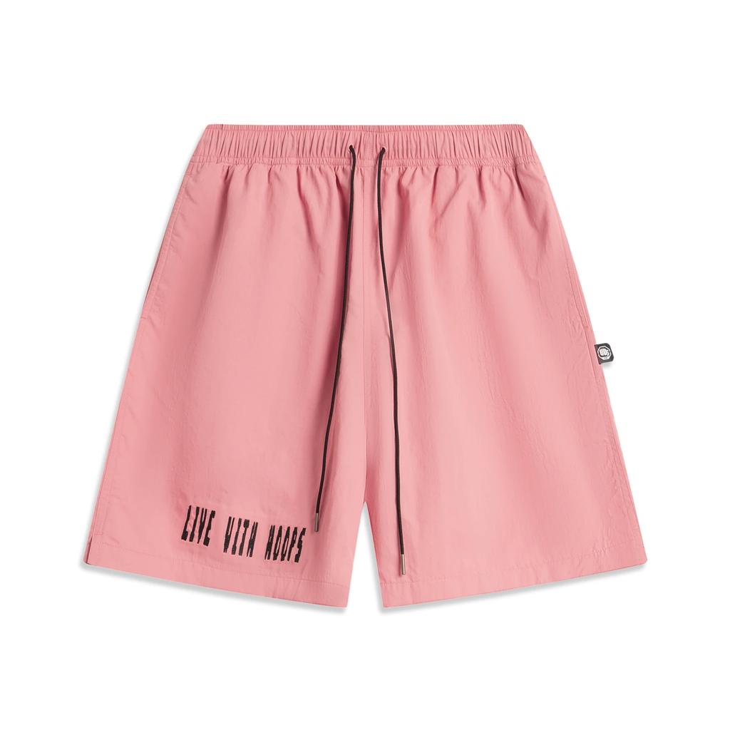 Li Ning Basketball Series Bad Five Ice Feel Moisture Wicking Comfortable Loose Fit Sports Shorts Men shorts AKSV389-6