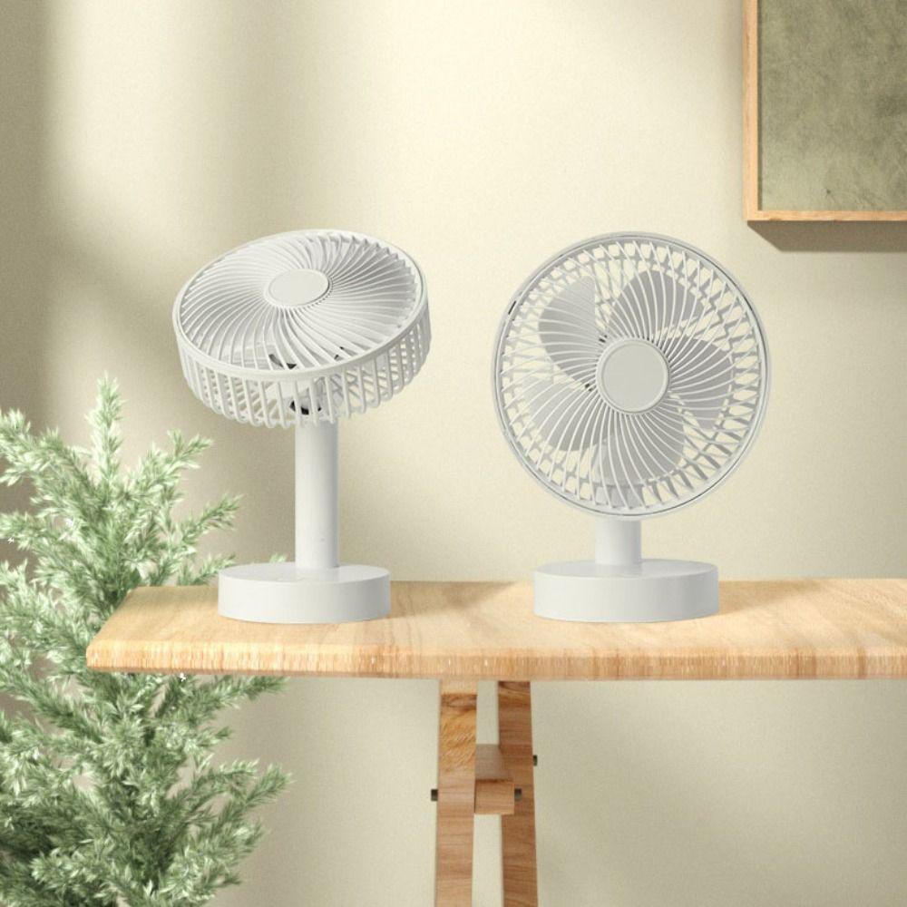 Plastic Mini Electric Fan Indoor Desktop Fan High Quality USB Rechargeable Fan  Camping