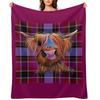 HiGHLaND CoW PRiNT ' TaRTaN BRuCe P ' VON SHiRLeY MacARTHuR Überwurfdecke Stofftiere Karomuster Lose Decken für Sofas Decken
