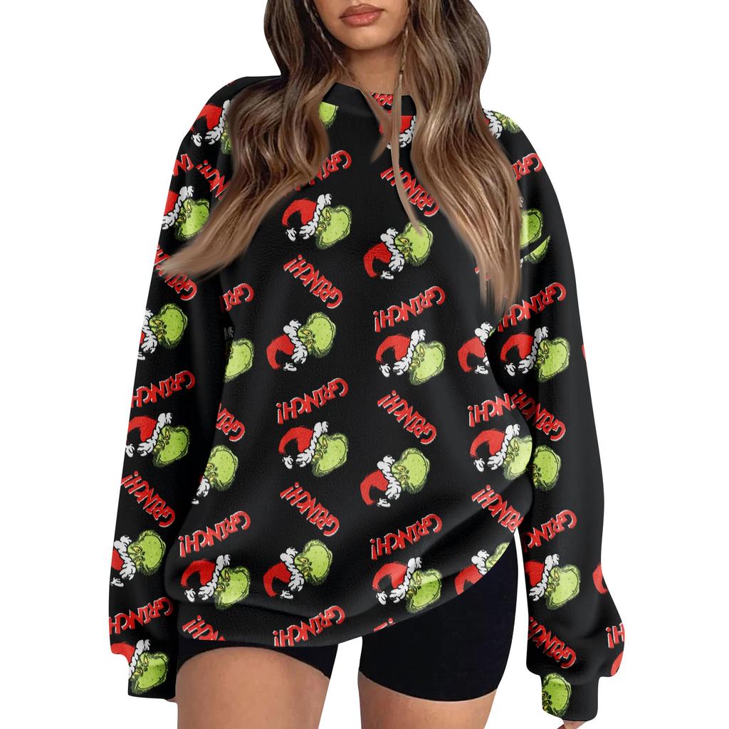Women's Colorblock Sweatshirt Long Sleeve Round Neck Casual Comfortable Loose Lightweight Women's Sweatshirt