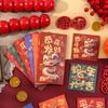 6pcs/set Chinese Style New Year Red Envelopes Cartoon Cash Envelopes  Chinese New Year