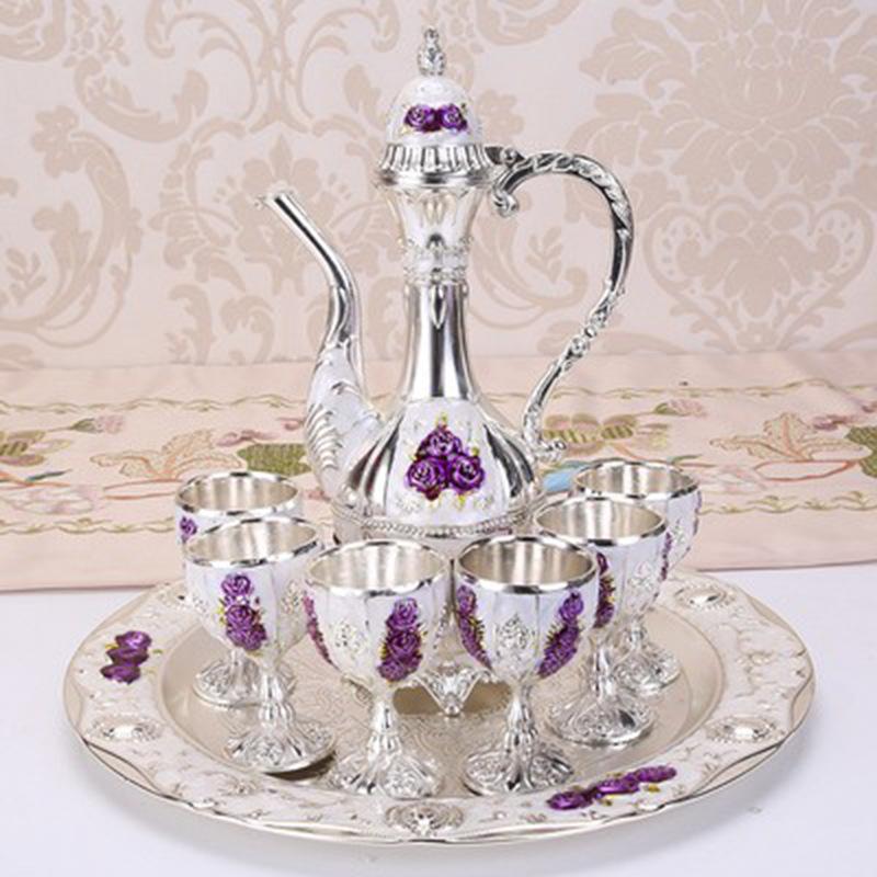 Elegant Wine Set European Style Classic Creative Glass Decanter Gift for Home Restaurant Hotel