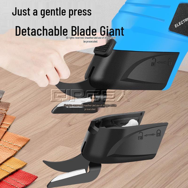 Electric Handheld Fabric Scissors - Rechargeable Lithium Battery Tailor's Cutting Tool