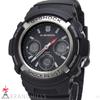 CASIO Analog Digital Solar Black G-SHOCK Men's Radio-Controlled Watch, Resin/Stainless Steel, Dial, AWG-M100-1AJF