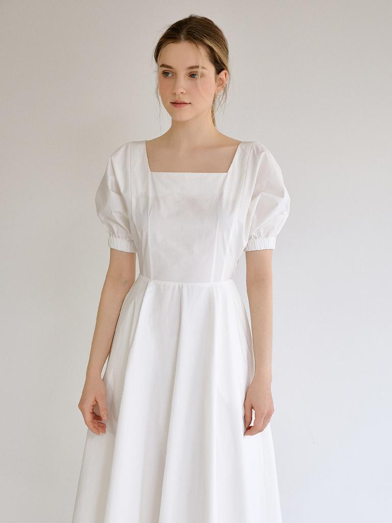 Liel Grove Square Dress (Ivory)