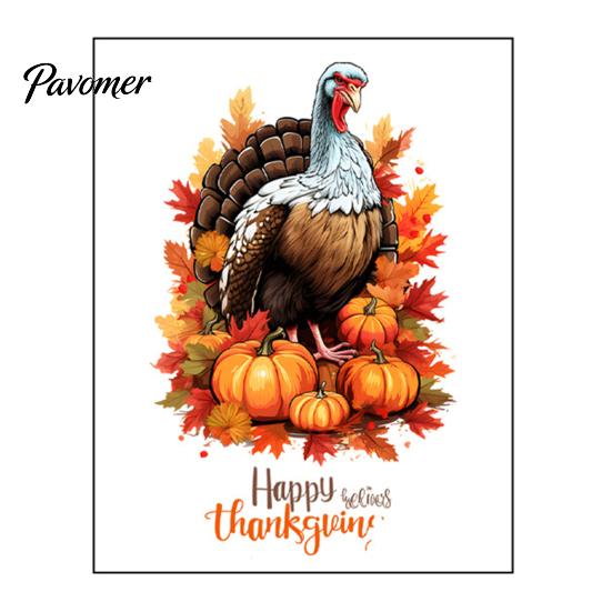 Static Window Clings for Thanksgiving Harvest Themed Sticker, Decorative Non Adhesive Cling, Removable Holiday Glass Stickers Watercolor Decals