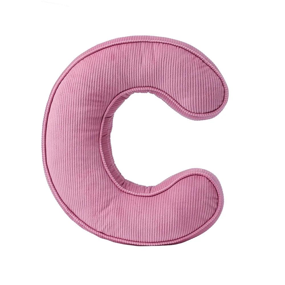 Alphabet 26 Lamb Fleece Letter Plush Toy Pillow Soft Nap Soothing Cushion For Toddlers Babies Nursery Photo Prop Birthday Gift