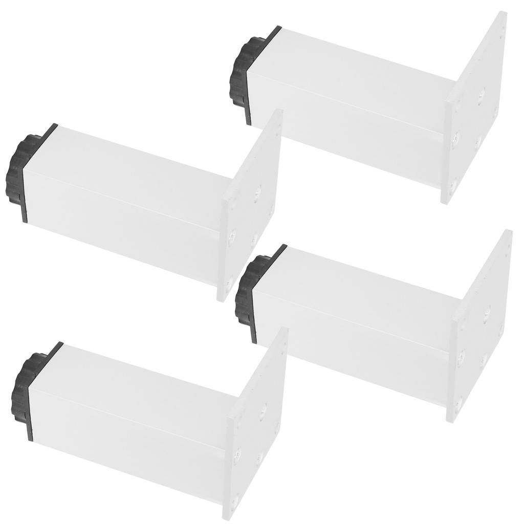4Pcs Sofa Leg Aluminium Alloy Square Adjustable Cabinet Foot Furniture Hardware Fittings120mm