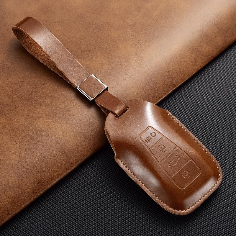 Portachiavi Geely per Emgrand Boyue, Xingyue L, Xingrui, Bin Yue, Bin Rui - Borsa in Pelle con Fibbia Geometrica Pendente