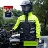 Rainproof Motorcycle Raincoat and Rain Pants Set, Two-Piece, Men'S, Fully Waterproof, Storm-Proof, Windproof, with Shoe Covers