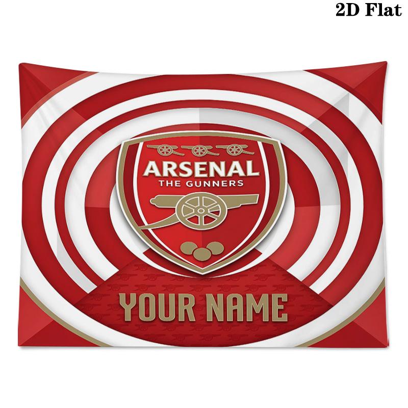 Custom Name Arsenal Printed Tapestry – Wall Hanging for Bedrooms, Dorms, and Home Decor