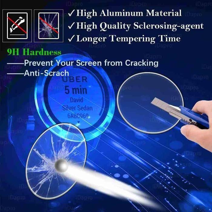 Protection Écran - GENERIC - iDaPro Verre Trempé - Garmin Forerunner 255/255 Music - Dureté 9H - 4 Pièces