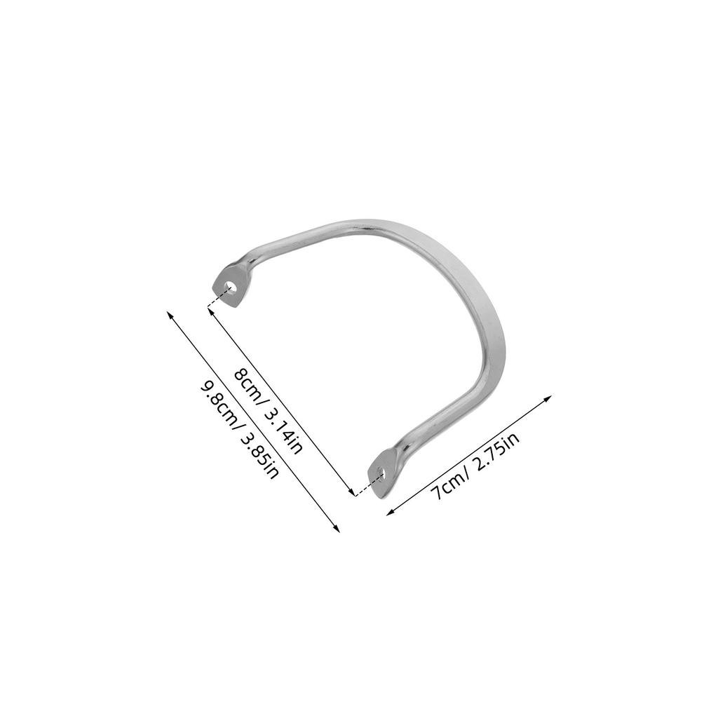 6 Pezzi Maniglie Laterali per Pentole in Acciaio Inossidabile con Rivetti Maniglia di Ricambio Estraibile Presa Anti-Scottatura per Pentole da Cucina