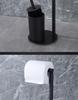 Cross-Border Vertical Bathroom Toilet Paper & Brush Holder - Multifunctional Floor-Standing Roll Organizer